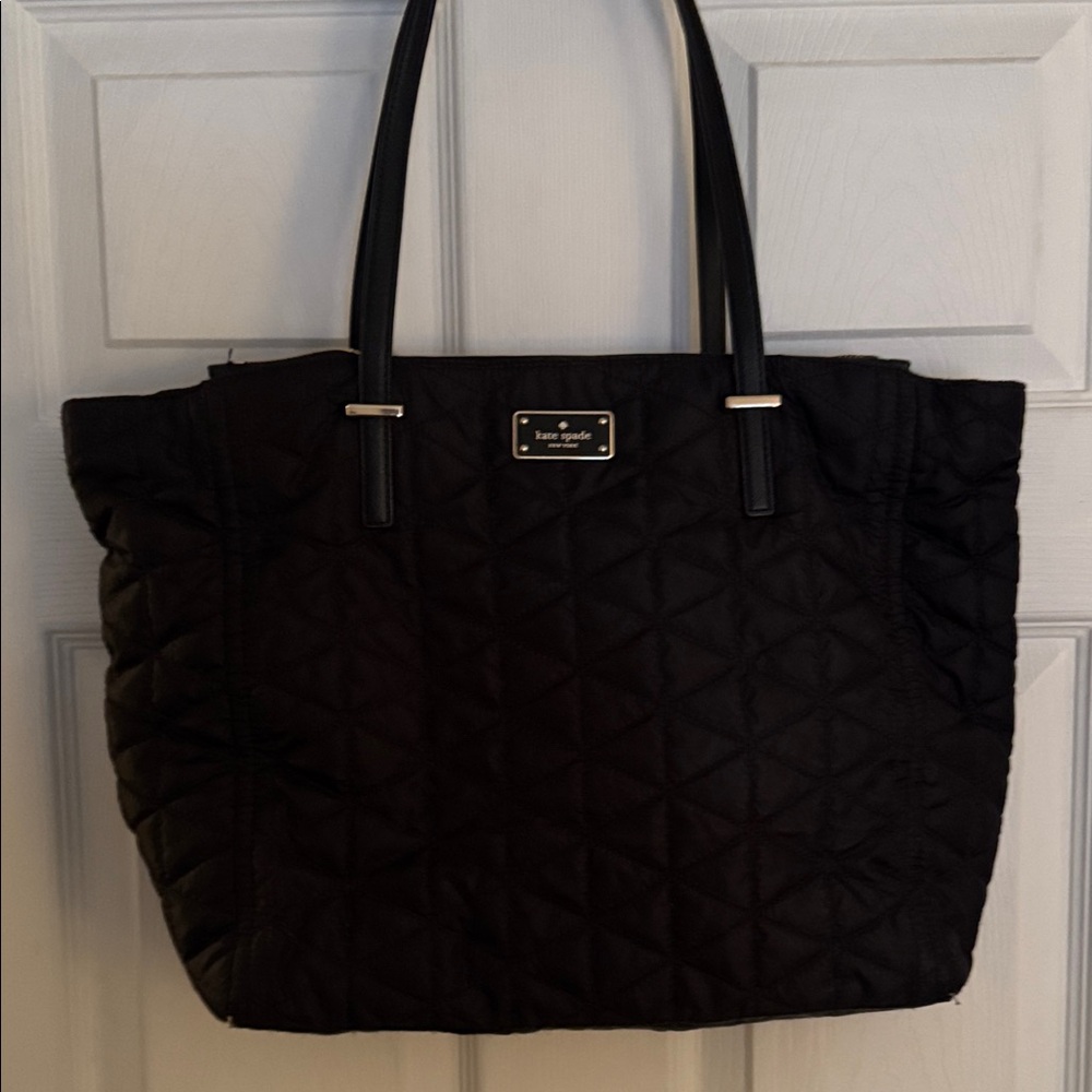 Kate Spade Black Quilted Tote